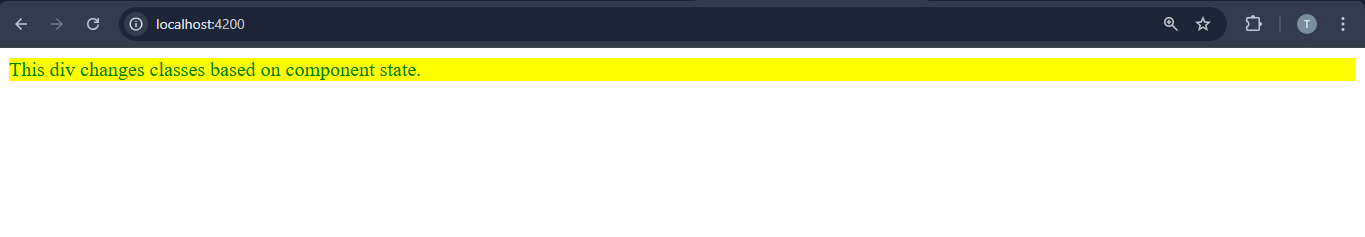 Angular Class Binding ngclass Output