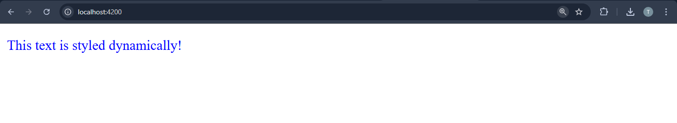 Angular Property Binding inline style Output