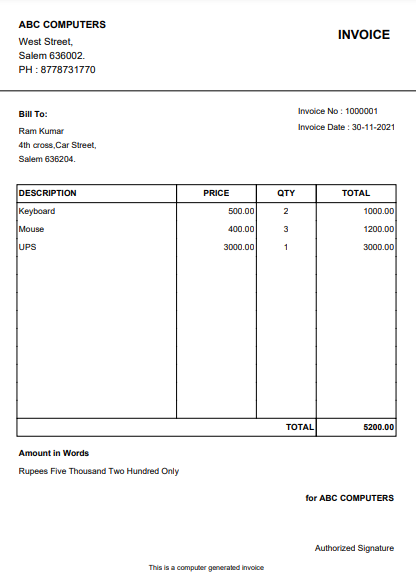 How to Create Printable PDF invoice using PHP MySQL