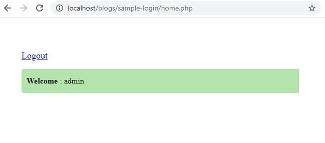 PHP MySQL Login Logout With Session